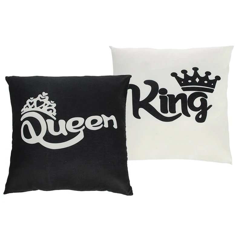 Наволочка King Queen 45x45 см наволочка с двусторонним принтом для дивана домашний