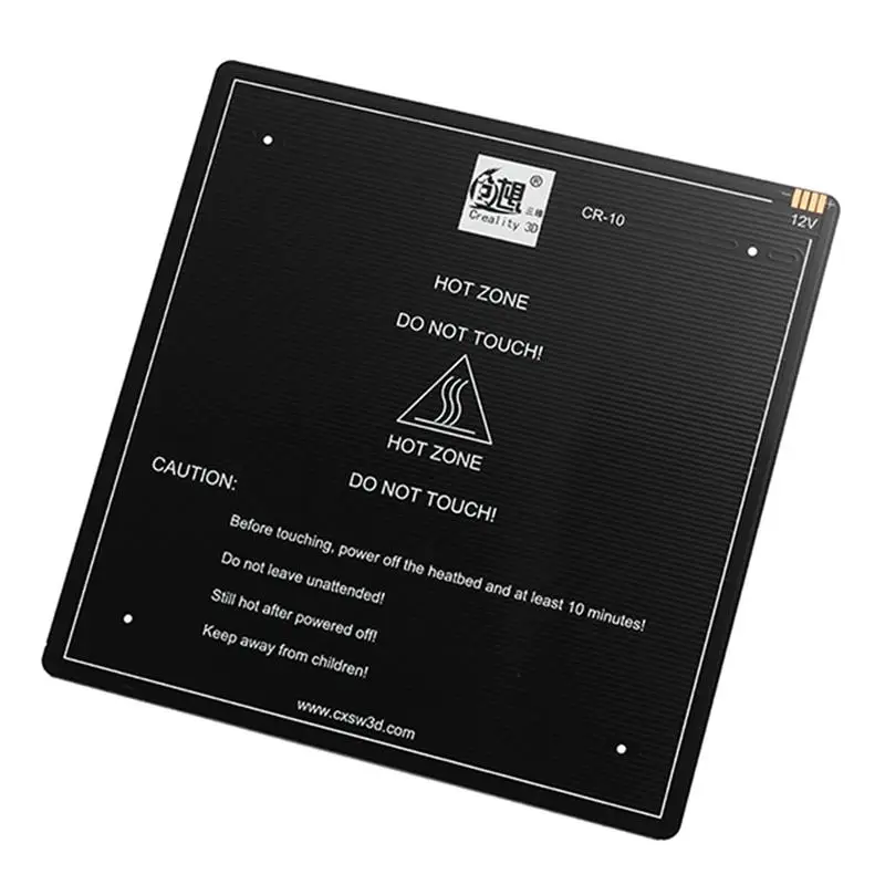 Creality 3D Printer 310/410MM Aluminum Build Plate Heated Bed For CR-10 Hotbed 12V 310*310*3MM/410*410*3MM | Компьютеры и офис