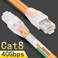 cncob rj45 8p8c 40gbps ethernet cable cat8 home router high speed network jumper internet connection cable