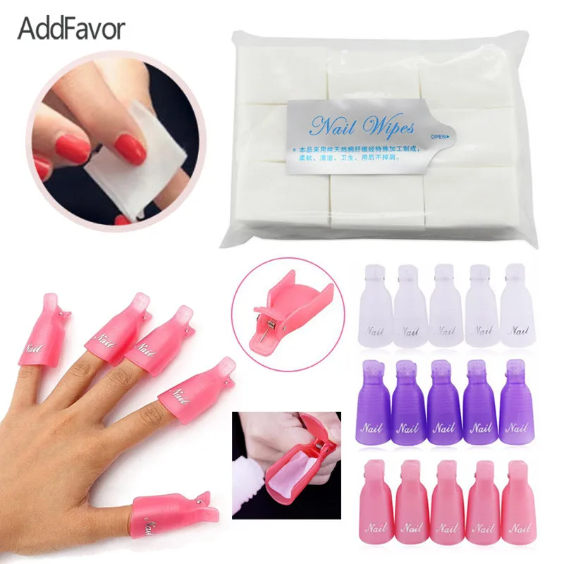 Набор инструментов AddFavor для ногтей 900 шт. салфетки удаления лака держатель зажим