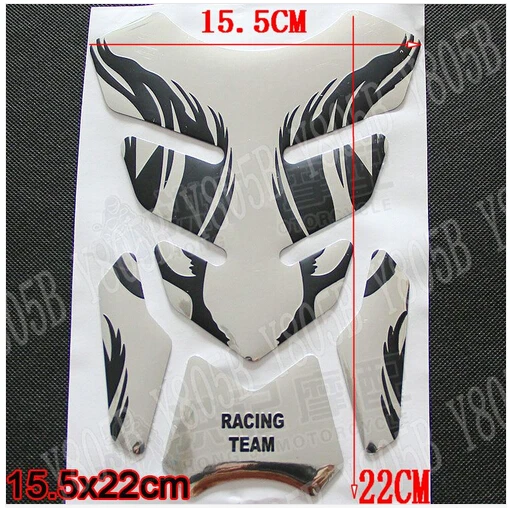 Протектор для бензобака Chrome Flame протектор Honda Yamaha Suzuki Kawasaki Street BMW KTM Aprilia Ducati Buell Triumph