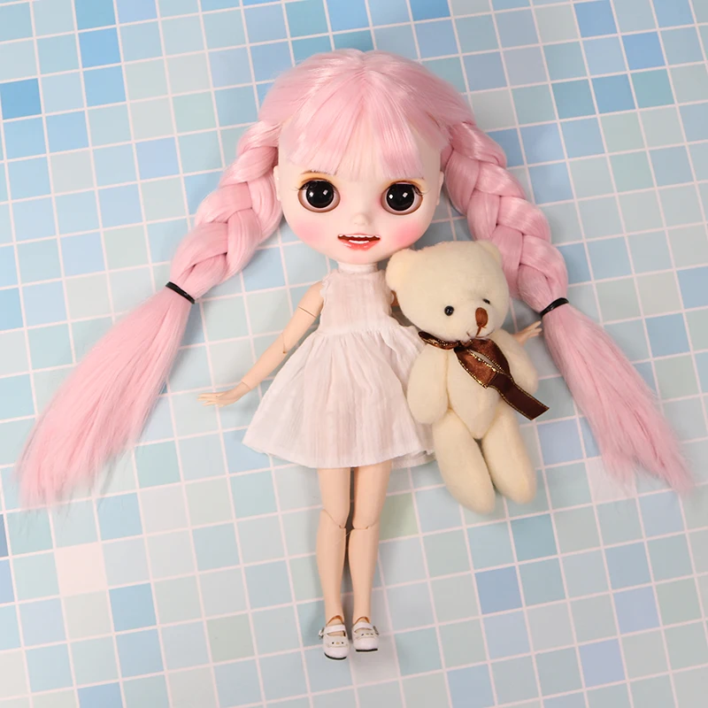 Кукла Blyth ICY DBS для серии № BL2352 розовые волосы резные губы улыбка матовое лицо