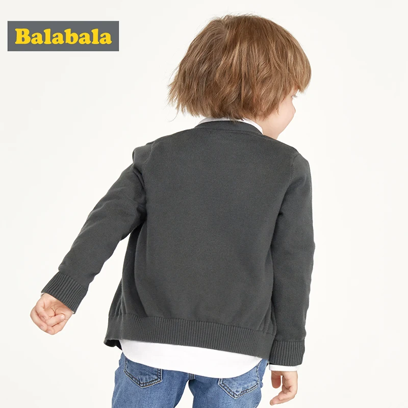 Детский хлопковый свитер Balabala маленький кардиган для мальчиков на осень