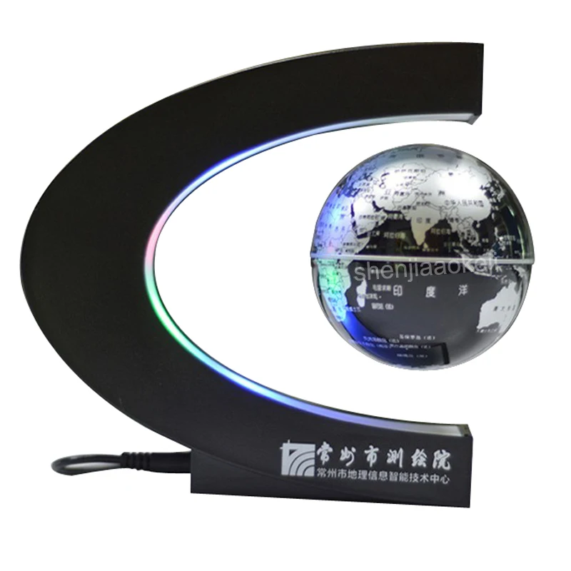 1pc School supplies Magnetic levitation globe Floating Globe World Map teaching resources home Office Desk Decoration | Компьютеры и