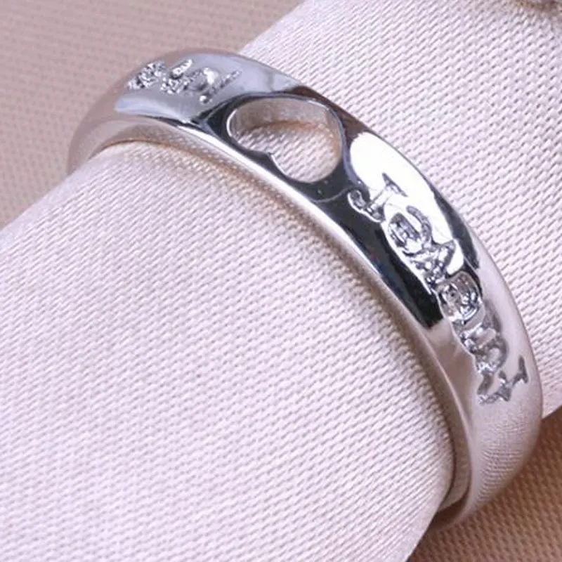Модное кольцо на палец посеребренное ювелирное изделие парные кольца открытые