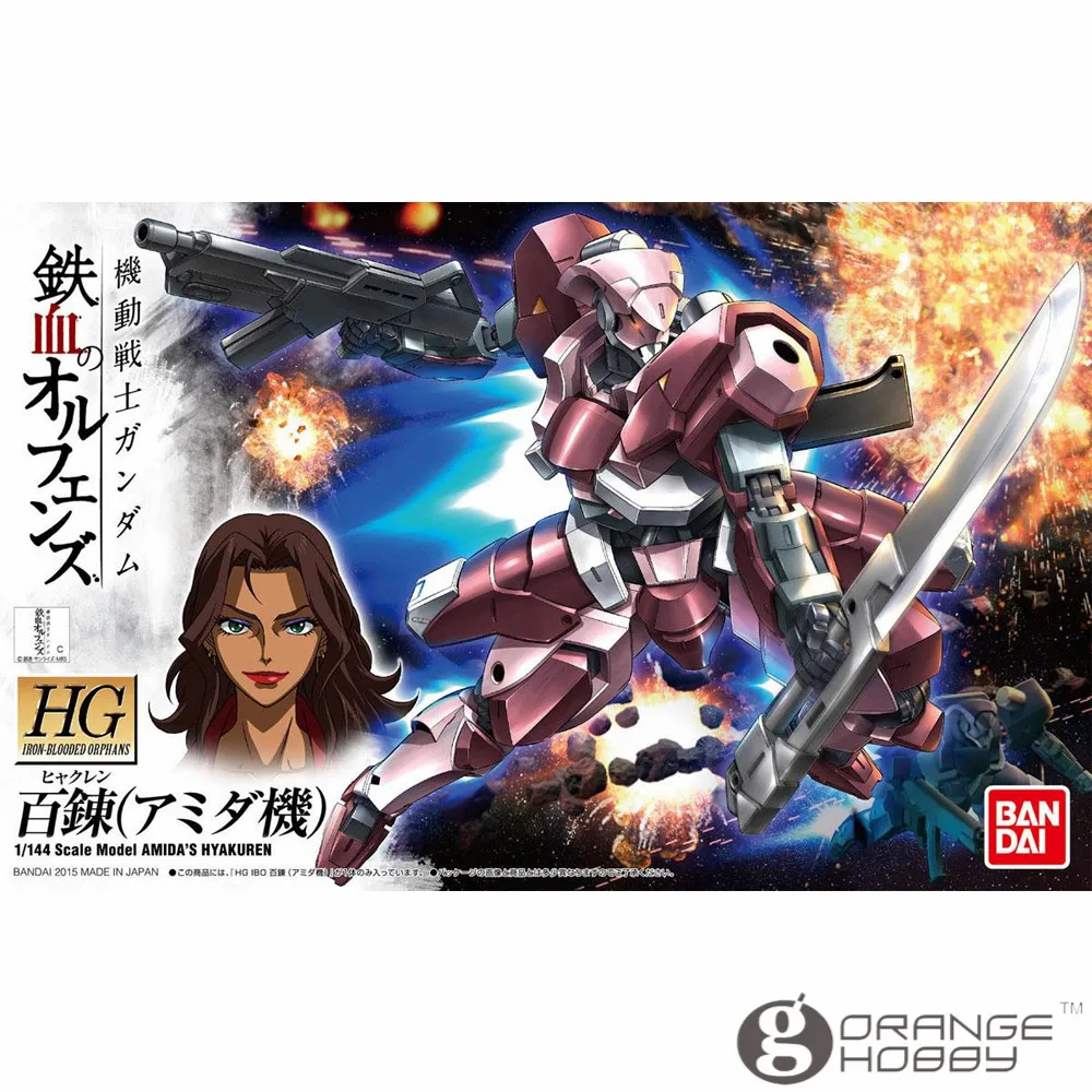 OHS Bandai HG железокровные сироты 010 1/144 Amida Hyakuren мобильный костюм сборные модели