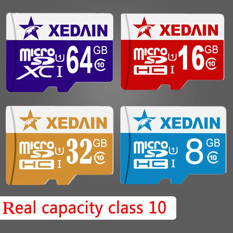 Xedain оригинальный дизайн микро sd карты 16 ГБ 32 SDHC 64 SDXC быстрое мини Class10 флэш-карты