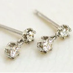 White Gold BAIHE Solid 14K белое золото 0.24ct H/SI круглая огранка натуральные бриллианты Свадебные модные ювелирные изделия серьги-гвоздики - Цвет камня: White Gold