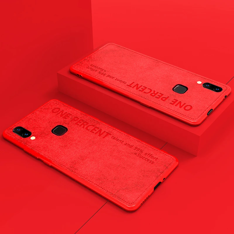 ADKO Ultra Thin Cloth Texture Case For Vivo Nex Silicone TPU Edge Slim Fabric Protective Cover S |