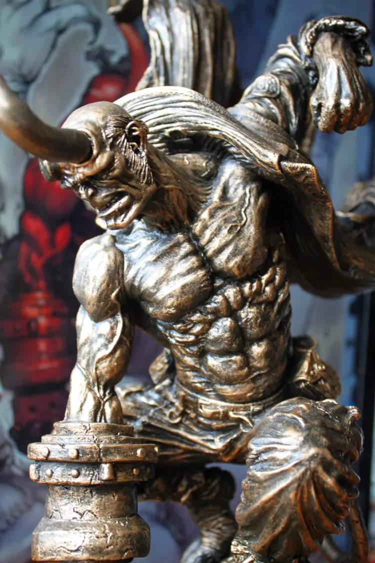 [Новейшая] коллекция Большой 36 см раскраска HELLBOY модель Фигурка база angryi бои издание смолы статуя украшения дома комнаты подарок