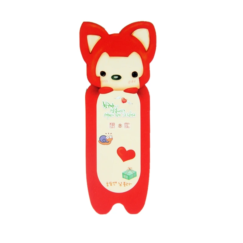 24 pcs Fox 18 шт. закладки в виде милых животных, лиса панда Медведь лягушка кошка овца закладки в виде животных Пусть милые животные обитают в ваших книгах - Color: 24 pcs Fox