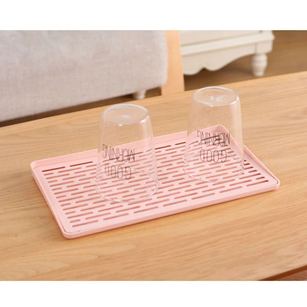 1pc Rectangle Double Layer Dish Vegetable Water Tray Drainer Holder Drying Draining Rack Kitchen Storage Holders | Дом и сад