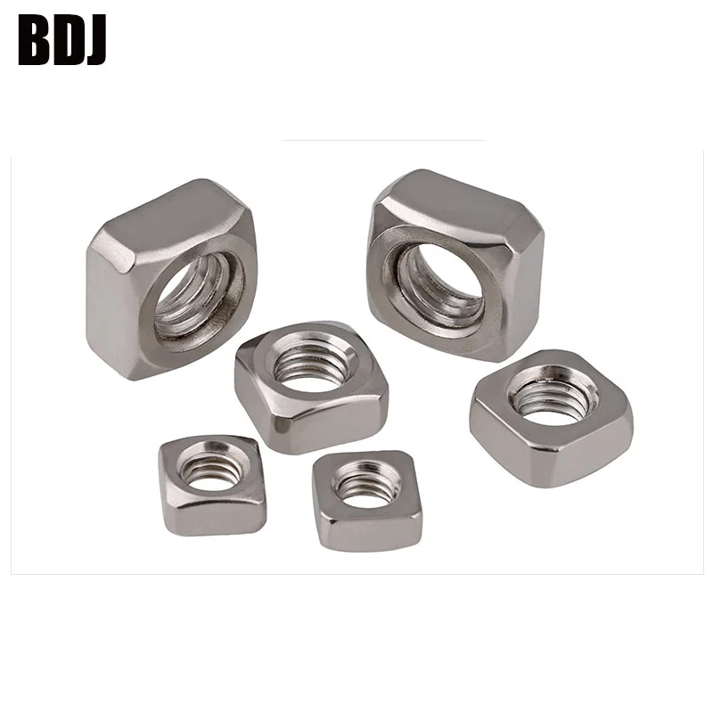 DIN557 GB39 M3 M4 M5 M6 M8 304 квадратные гайки из нержавеющей стали DIN562 3*5 4*2 4 4*6 9*3 5*8*3 8 6*10*4 8*13*6
