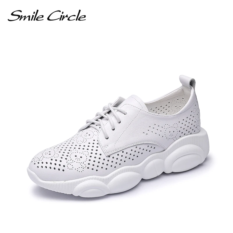 Smile Circle/2019 летние кроссовки женская обувь на плоской подошве дышащая из