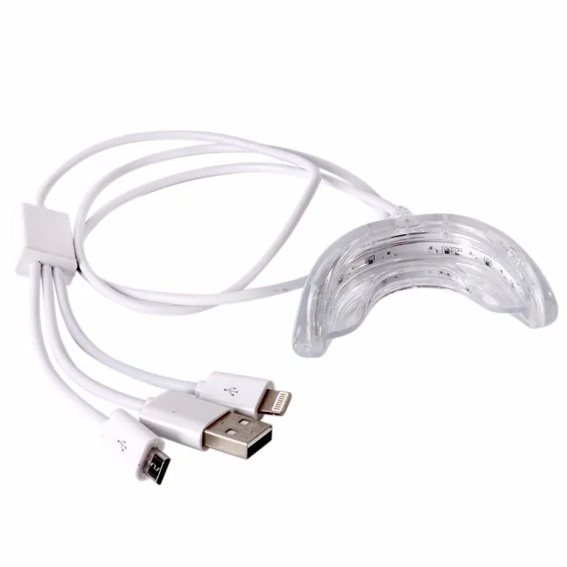 Умный светодиодный устройство для отбеливания зубов 3 usb порта для Android IOS система для отбеливания зубов отбеливание зубов отбеливающий дропшиппинг