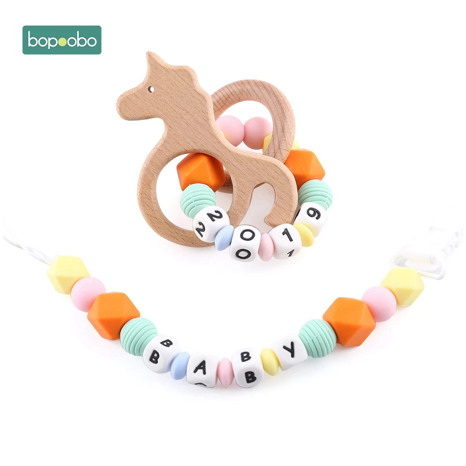 Bopoobo-Cuentas de silicona para dentici&oacute;n de beb&eacute;, abalorios redondos en espiral de grado alimenticio de 15mm, sin BPA, 10 piezas-4