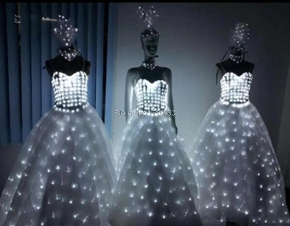 Светодиодный костюм/светодиодная сценическая одежда/светящийся костюм/робот