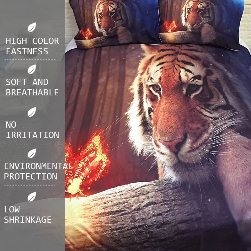 3D Тигр постельное белье постельные принадлежности одеяло покрывало домашнее