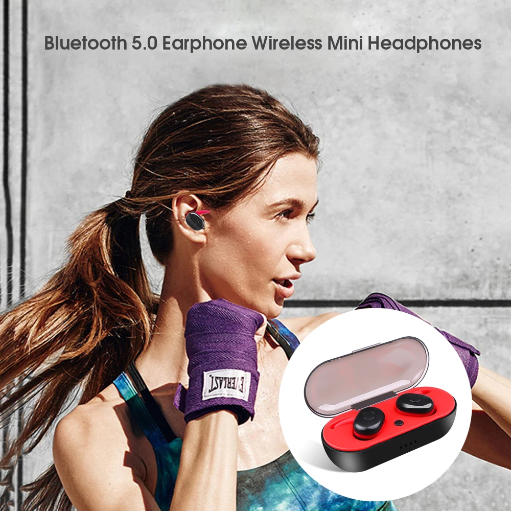 Bluetooth наушники BTH I30 TWS беспроводные мини Спортивная гарнитура громкой связи с