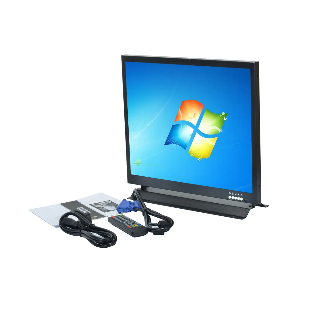 17 дюймовый TFT ЖК монитор 1280x1024 дисплей 4:3 CCTV VGA BNC HDMI YPBPR с подставкой для микроскопа