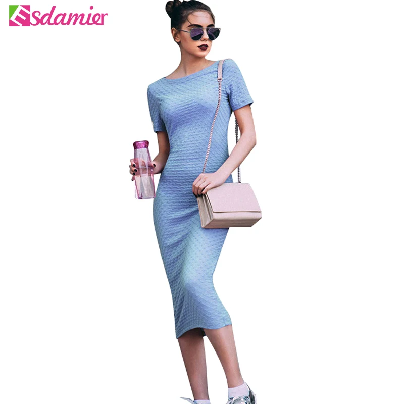 Новое поступление тонкий вязаное платье Для женщин Шорты для рукавом облегающее