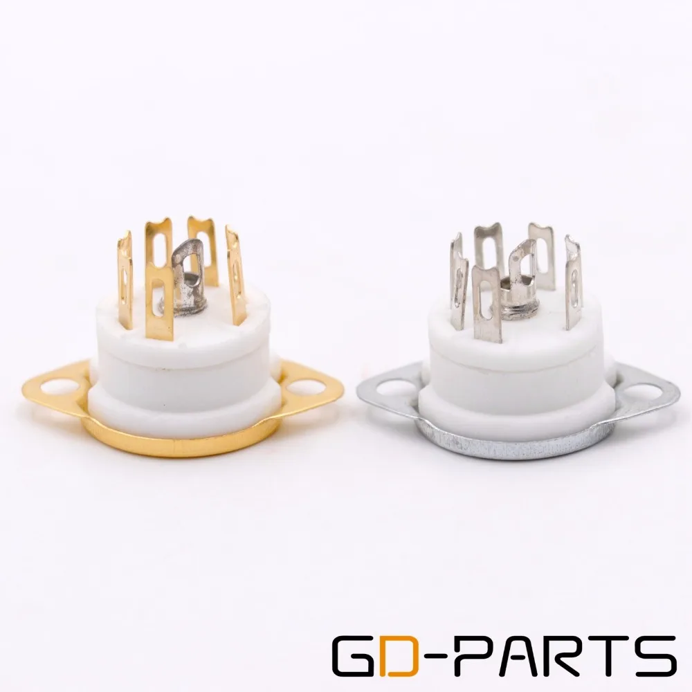 Шасси крепление 7pin вакуумной трубки разъем для EAA91 EC92 6Z4 Hifi Винтаж Аудио AMP DIY оловянный позолоченный 10 шт