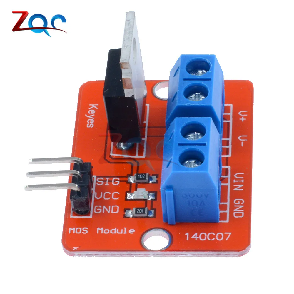 Верхняя кнопка Mosfet IRF520 модуль драйвера Mosfet для Arduino MCU ARM для Raspberry Pi 3,3 V-5 V IRF520 power MOS PWM затемняющий светодиодный