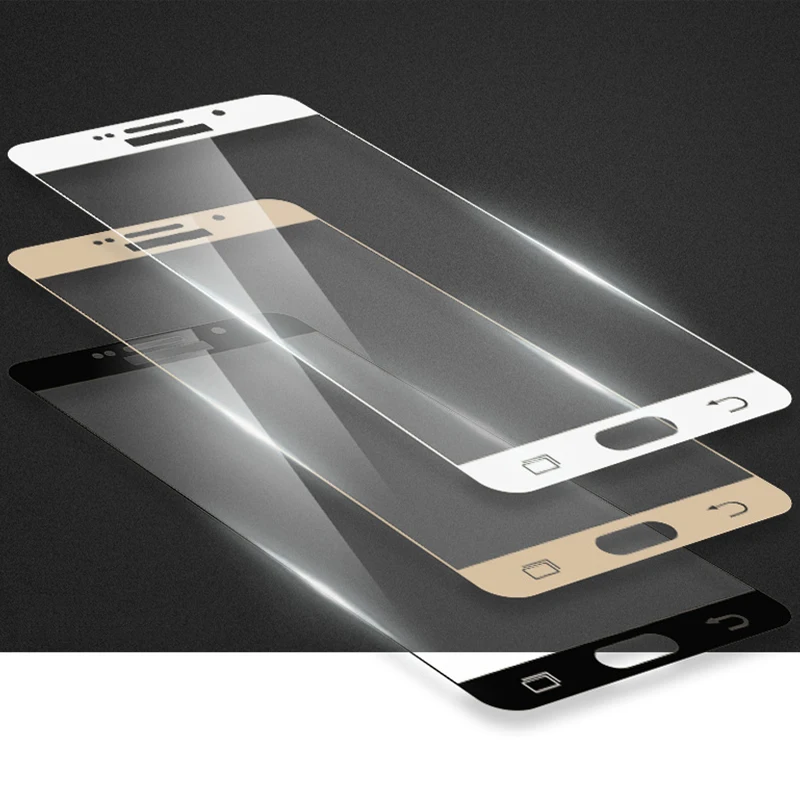 Полное покрытие изогнутая для samsung Galaxy S7 A5 A7 A9 C7 On5 записная книжка экрана 4 5 A510