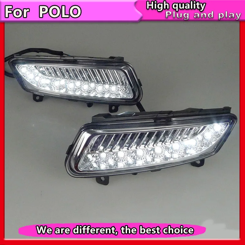 Стайлинг автомобиля для VW polo 2011 2013 светодиодные дневные ходосветильник огни