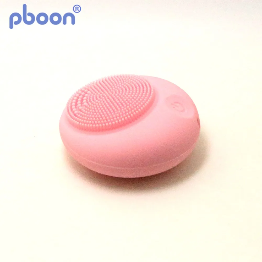 Pboon электрическая щетка для чистки лица Мини силиконовая батарея питания время