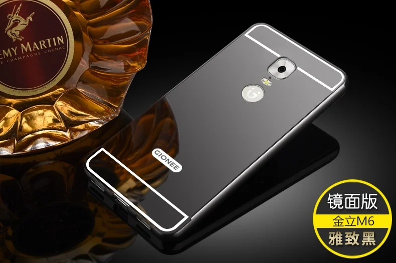 Чехол для Gionee M6 роскошная акриловая алюминиевая металлическая рамка зеркальная