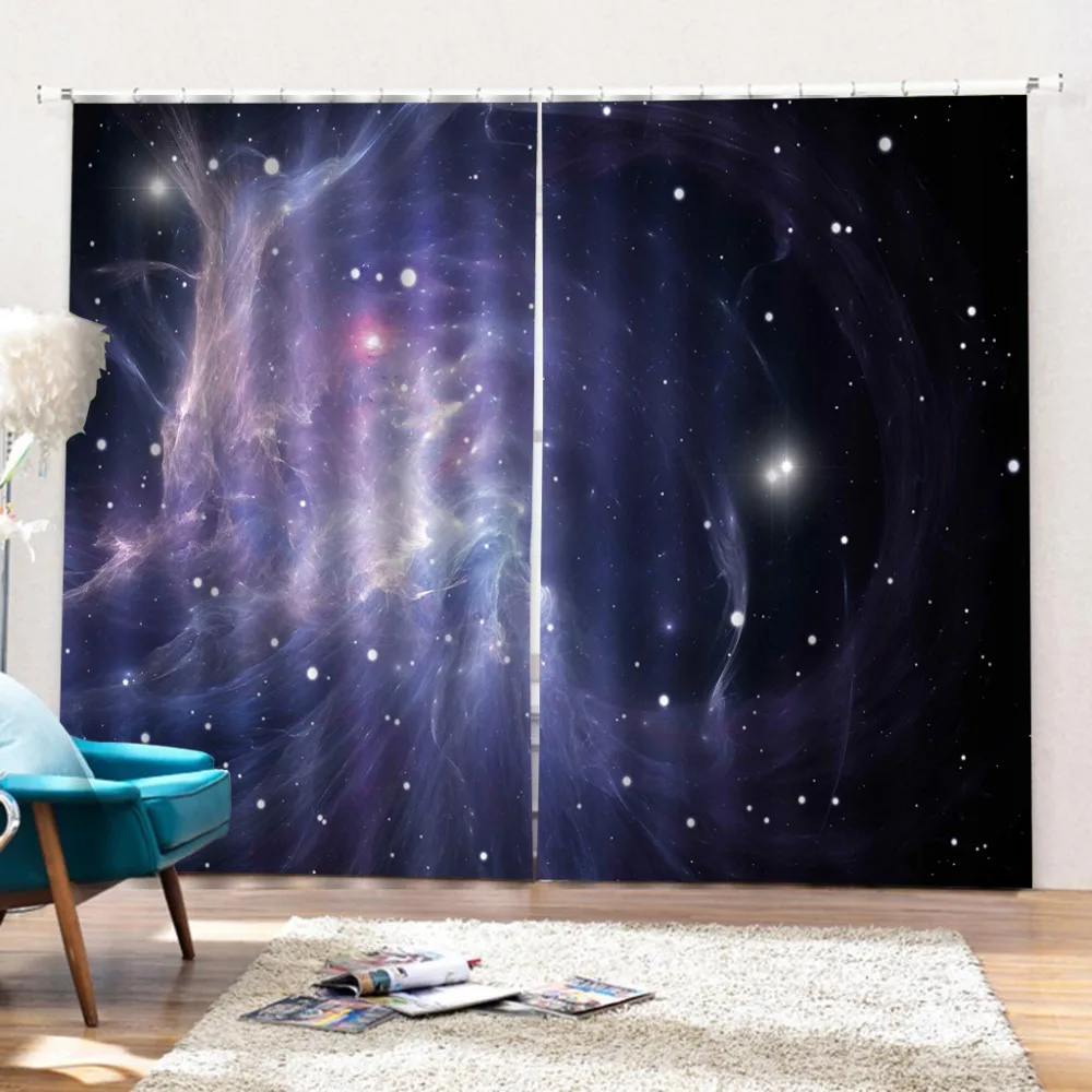 Роскошные затемняющие 3D оконные шторы индивидуального размера для гостиной