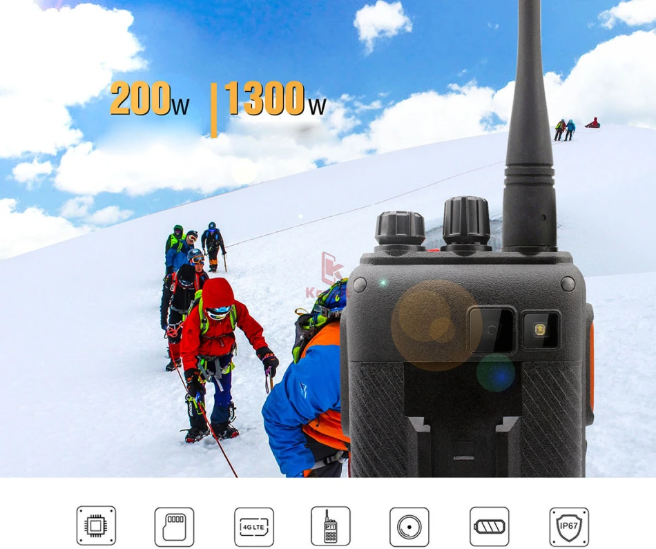Runbo K2 IP67 прочный водонепроницаемый смартфон Android четырехъядерный DMR цифровой радио UHF PTT рация 7500 мАч K1 обновление