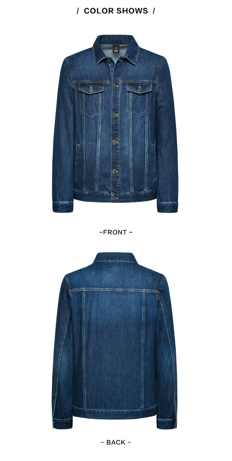 SEMIR джинсовая куртка для мужчин jaqueta masculino хлопковая одежда модные куртки Уличная Весенняя классическая мужская куртка