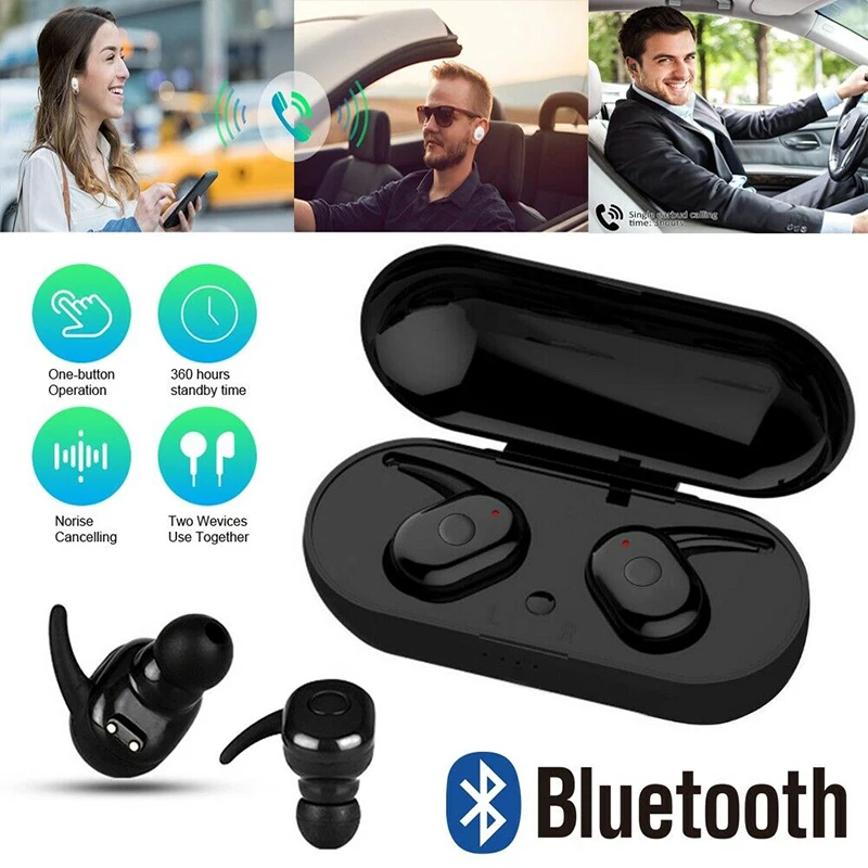 Новые TWS I10 беспроводные наушники Bluetooth наушники сенсорное управление беспроводные наушники гарнитура с зарядной коробкой с микрофоном зарядная коробка