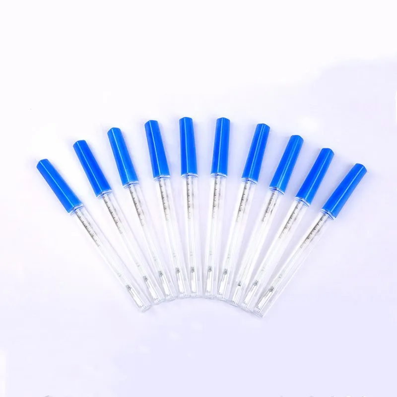 

5 PC Medical Mercury Glass Thermometers Clinical Temperature Measurement Device Health Care Easy Household Medical Equipment