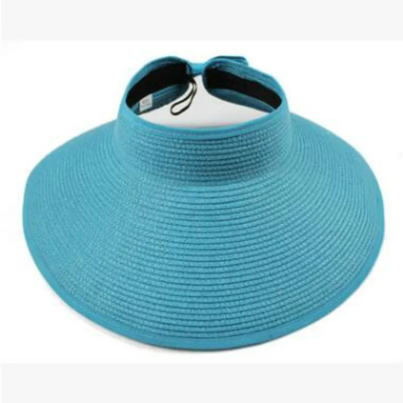 Модная Складная соломенная шляпа с широкими полями регулируемая большая летняя