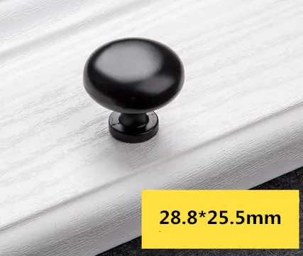 Ручки и ручки для шкафов современная простая черная тумба кухонного шкафа