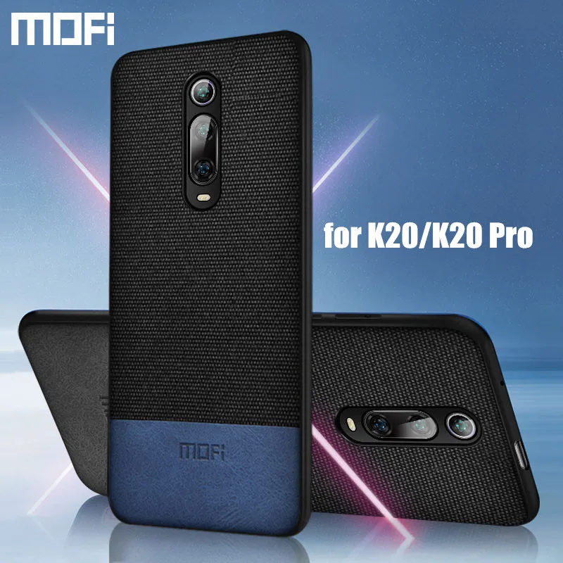 

For xiaomi redmi k20 case cover shockproof fabric cloth back cover silicone capas MOFi original redmi k20 pro cases