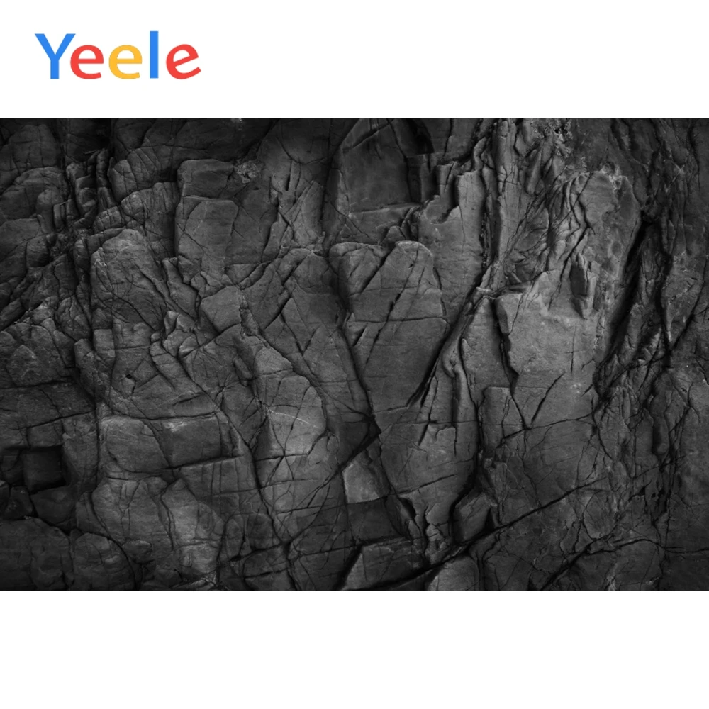 Фон для портретной фотосъемки Yeele темный черный карбоновый Камень Мраморная