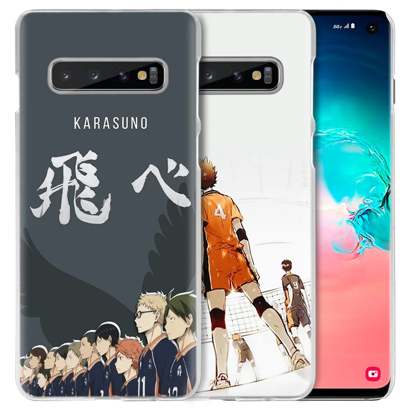 Haikyuu Hinata чехол для Samsung Galaxy S10 S20 Ultra 5G S10e S9 S8 Plus S21 Note 20 10 9 Жесткий ПК аниме телефона