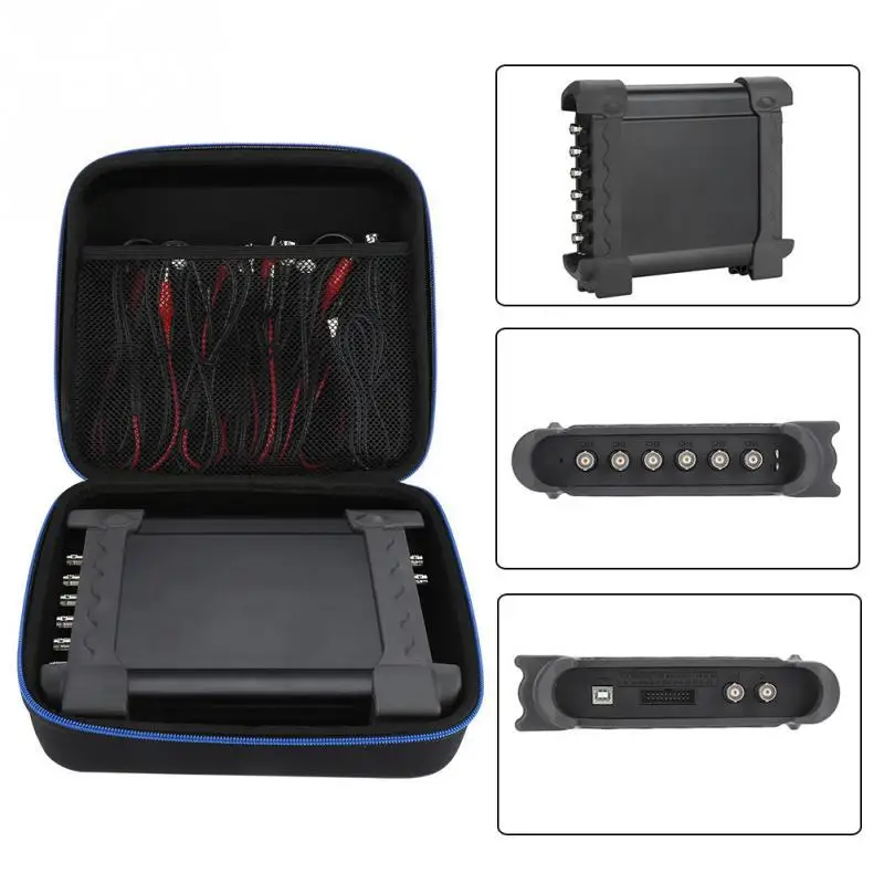 Автомобильный осциллограф Hantek 1008C 8CH 12bits PC USB/DAQ/8CH Программируемый генератор Hantek1008