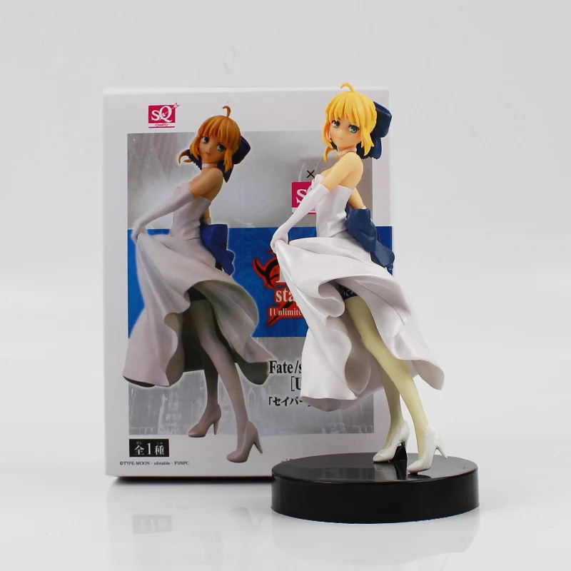 Экшн-фигурки из ПВХ Fate Stay Night Saber EX 025 EXTRA CCC UBW белое платье ажурные Ataraxia игрушки для