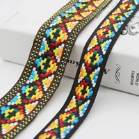 40mm 25mm jacquard ribbon thick woven webbing trims check colorful rhombus tape for diy craft making accessories 1 inch 1 5 inch