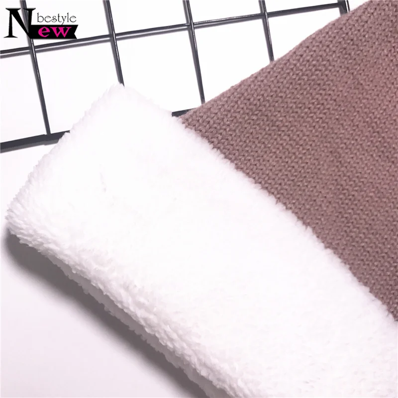 

Baby Knitted Hat Children Thickened Wool Christmas Hat Winter Hats for Women Boys Girls Santa Claus Xmas Cute Long Tail Hat Gift
