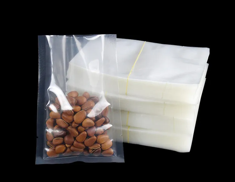 Прозрачный вакуумный пакет с открытым верхом пластиковый для хранения продуктов
