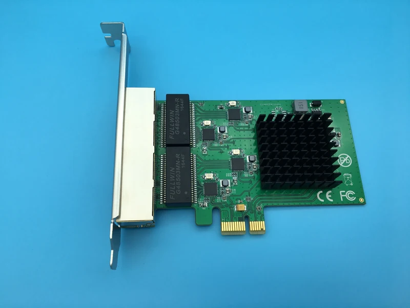 4 порт PCI Express гигабитная сетевая карта Ethernet адаптер 10/100/1000 м для сервера |