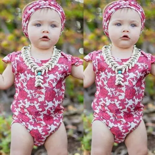 Для новорожденных комбинезон детская одежда для девочек пляжный костюм + повязка