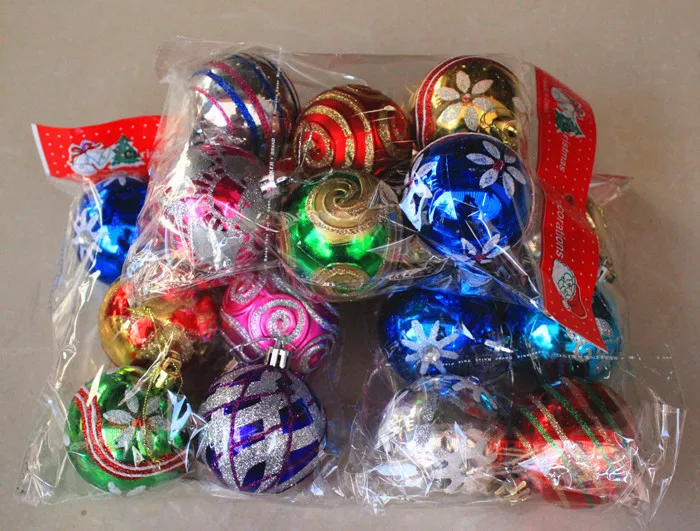 12 шт. 8 см микс Новый Рождественский шар для дома Рождество год искусственные