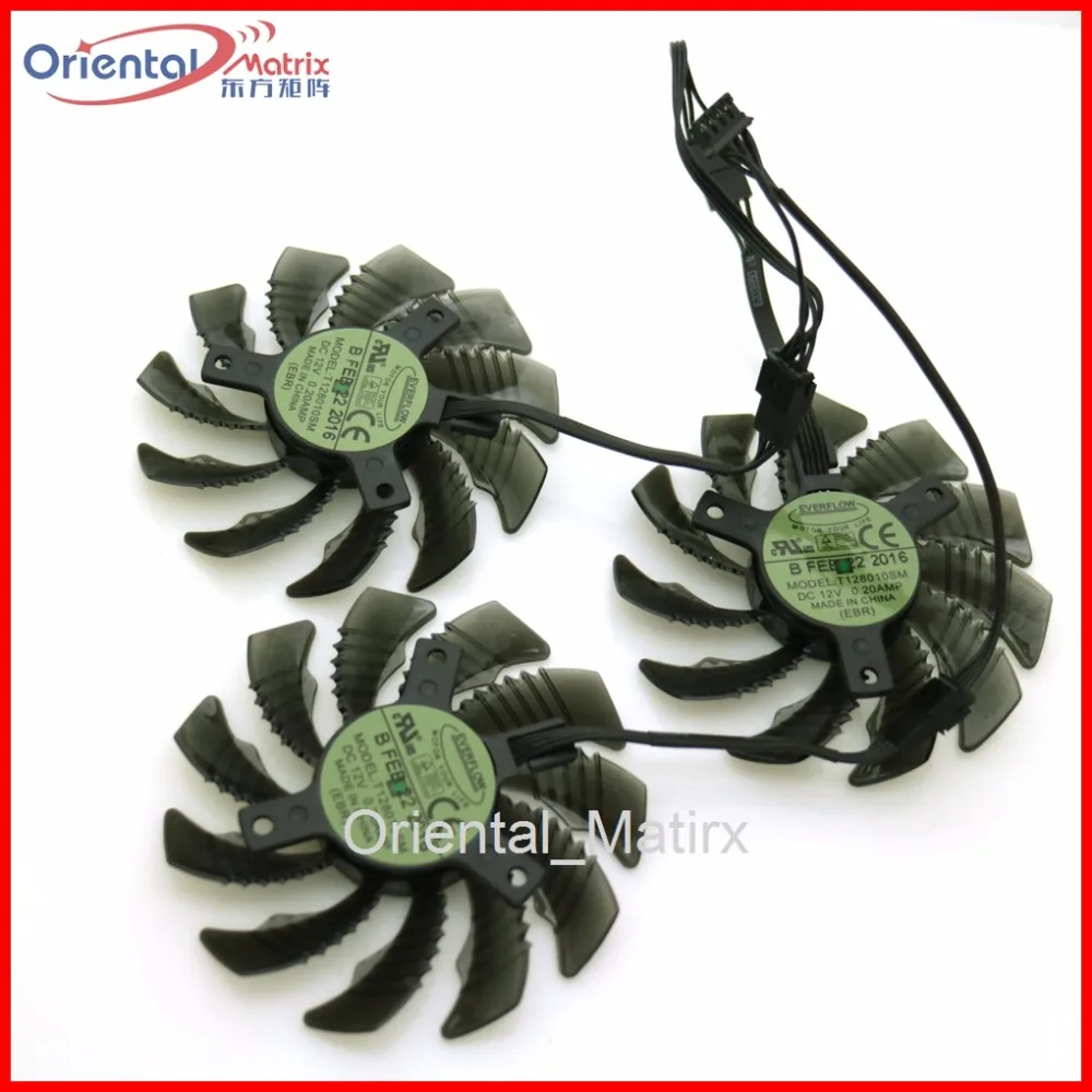 Free Shipping T128010SM DC12V 0.20AMP 75mm 4Pin VGA Fan For Gigabyte GV-N98TG1 GAMING-6GD gtx980ti 6G Graphics Card Cooling | Компьютеры и